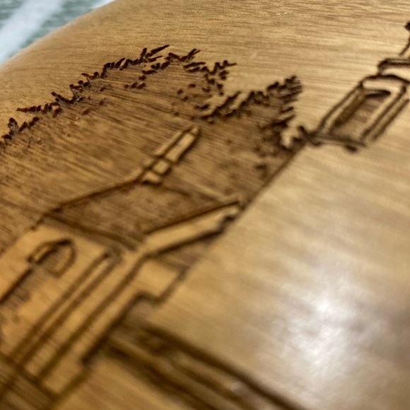 Umpqua River, Oregon 5” Myrtlewood Engraved Plaque by Steven Smith-Oregon Lights - Picture 7 of 8